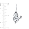 Thumbnail Image 2 of Oxidized Horse Drop Earrings in Sterling Silver