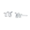 Thumbnail Image 1 of Snake Stud Earrings in Sterling Silver