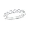Thumbnail Image 1 of 3.0mm White Lab-Created Sapphire Vintage-Style Stackable Band in 10K White Gold