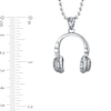 Thumbnail Image 3 of Men's Headphones Pendant in Stainless Steel - 20"