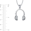 Thumbnail Image 4 of Men's Headphones Pendant in Stainless Steel - 20"