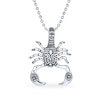 Thumbnail Image 1 of Men's Oxidized Tribal-Style Scorpio Zodiac Pendant in Stainless Steel - 20"