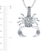 Thumbnail Image 4 of Men's Oxidized Tribal-Style Scorpio Zodiac Pendant in Stainless Steel - 20"