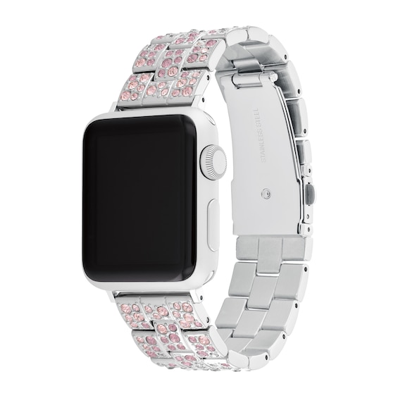 Ladies' Coach Apple Straps OmbrÃ© Crystal Accent Interchangeable Replacement Band Smart Watch Attachment (Model:14700148)