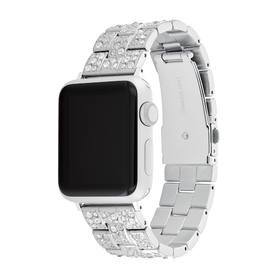 Ladies' Coach Apple Straps Crystal Accent Interchangeable Replacement Band Smart Watch Attachment (Model: 14700149)