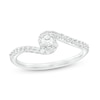 Thumbnail Image 1 of 1/3 CT. T.W. Certified Lab-Grown Diamond Bypass Ring in 14K White Gold (F/SI2)