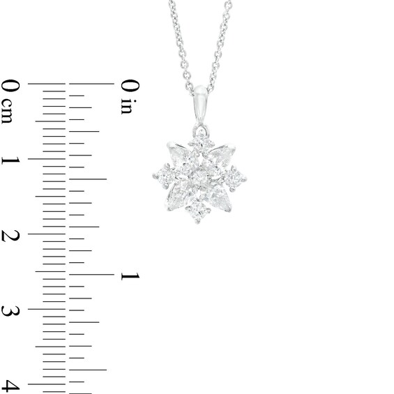 1 CT. T.w. Certified Lab-Grown Diamond Snowflake Pendant in 14K White Gold (F/Si2)