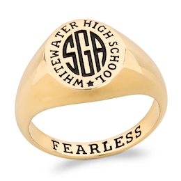 Monogram Signet Class Ring (3 Initials)