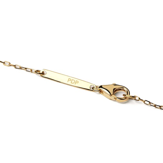 1/4 CT. T.W. Lab-Grown Diamond Open Frame "O" Initial Pendant in 14K Gold - 19.5"