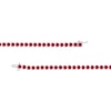 Thumbnail Image 3 of 4.0mm Lab-Created Ruby Tennis Bracelet in Sterling Silver - 7.25"