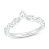 Thumbnail Image 1 of 5/8 CT. T.W. Diamond Contour Alternating Anniversary Band in 14K White Gold