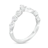 Thumbnail Image 3 of 5/8 CT. T.W. Diamond Contour Alternating Anniversary Band in 14K White Gold