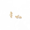 Thumbnail Image 1 of 1/5 CT. T.W. Lab-Grown Diamond Zig-Zag Stud Earrings in 14K Gold