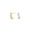 Thumbnail Image 4 of 1/5 CT. T.W. Lab-Grown Diamond Zig-Zag Stud Earrings in 14K Gold