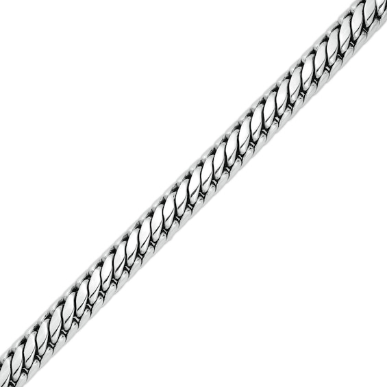 8.0mm Link Chain Bracelet in Solid Sterling Silver - 8.0"
