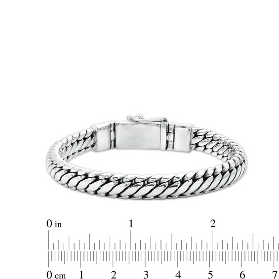 8.0mm Link Chain Bracelet in Solid Sterling Silver - 8.0"