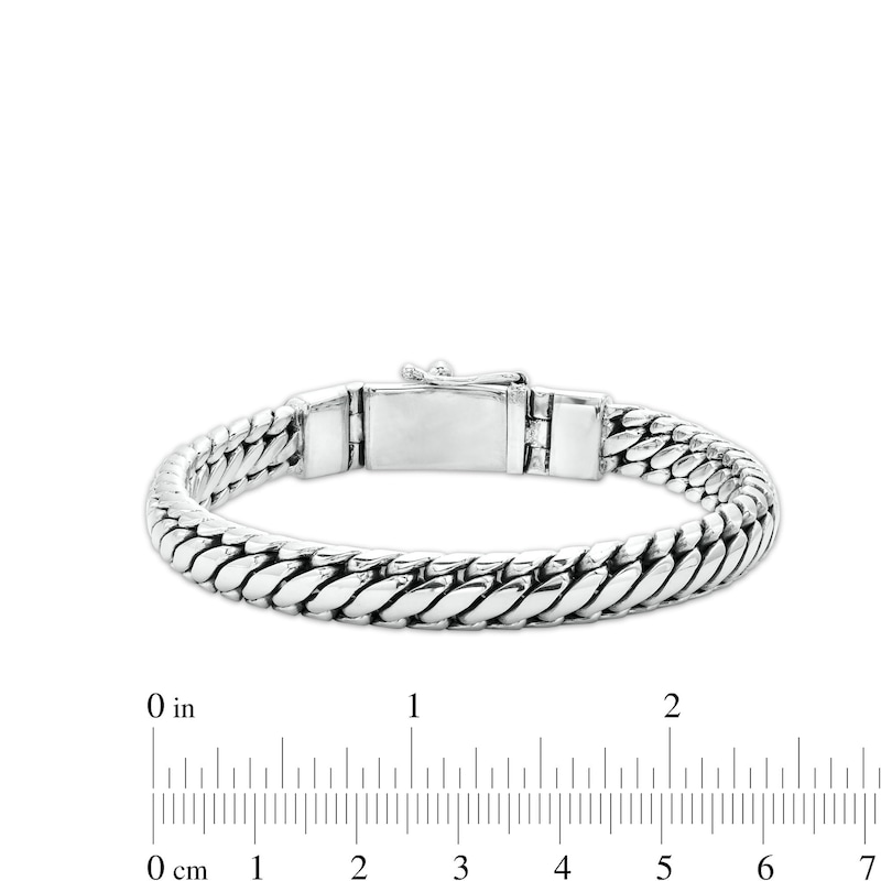 Main Image 4 of 8.0mm Link Chain Bracelet in Solid Sterling Silver  - 8.0"