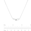 Thumbnail Image 3 of Double Interlocking Paper Clip Link Necklace in Sterling Silver - 19"