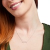 Thumbnail Image 1 of Love Talks 1/8 CT. T.W. Diamond Hashtag "#OOTD" Necklace in Sterling Silver