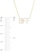 Thumbnail Image 3 of Love Talks 1/10 CT. T.W. Diamond "BFF" Script Necklace in 10K Gold