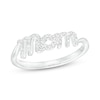 Thumbnail Image 1 of Love Talks 1/10 CT. T.W. Diamond "Mom" Script Ring in Sterling Silver