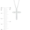 Thumbnail Image 3 of 1 CT. T.W. Certified Lab-Grown Diamond Cross Pendant in 14K White Gold (F/SI2)