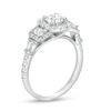 Thumbnail Image 3 of 1-1/2 CT. T.W. Diamond Past Present Future® Cushion-Shaped Frame Engagement Ring in 14K White Gold