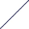 Thumbnail Image 2 of 3.0mm Blue Lab-Created Sapphire Tennis Bracelet in Sterling Silver - 7.25"