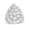 Thumbnail Image 1 of 7 CT. T.W. Pear-Shaped Multi-Diamond Frame Three Piece Bridal Set in 14K White Gold