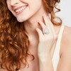 Thumbnail Image 2 of 7 CT. T.W. Pear-Shaped Multi-Diamond Frame Three Piece Bridal Set in 14K White Gold