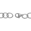 Thumbnail Image 1 of 1/4 CT. T.W. Multi-Diamond Rope Triple Frame Medallion Charm Bracelet in Sterling Silver and 14K Gold Plate - 7.5"