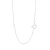 Thumbnail Image 3 of Marilyn Monroe™ Collection 1/2 CT. T.W. Journey Diamond Three Stone Linear Drop Pendant in 10K White Gold