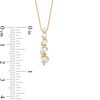 Thumbnail Image 3 of Marilyn Monroe™ Collection 3/4 CT. T.W. Journey Diamond Five Stone Swirl Pendant in 10K Gold