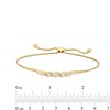 Thumbnail Image 2 of Marilyn Monroe™ Collection 1 CT. T.W. Journey Diamond Cascading Bolo Bracelet in 10K Gold - 9.0"