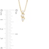 Thumbnail Image 3 of Marilyn Monroe™ Collection 1/3 CT. T.W. Journey Diamond Three Stone Swirl Pendant in 10K Gold