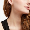 Thumbnail Image 2 of Marilyn Monroe™ Collection 1/2 CT. T.W. Journey Diamond Trio Swirl Drop Earrings in 10K Gold