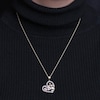 Thumbnail Image 3 of 1/6 CT. T.W. Multi-Color Diamond Motherly Love Panda Heart Pendant in Sterling Silver and 14K Two-Tone Gold Plate