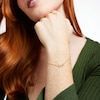 Thumbnail Image 2 of Love Talks 1/10 CT. T.W. Diamond "love" Script Bracelet in 10K Gold - 7.5"