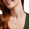 Thumbnail Image 1 of Love Talks 1/6 CT. T.W. Diamond "wifey" Cursive Script Necklace in Sterling Silver