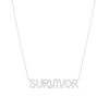 Thumbnail Image 1 of Love Talks 1/5 CT. T.W. Diamond "SURVIVOR" Script Necklace in Sterling Silver