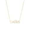 Thumbnail Image 1 of Love Talks 1/6 CT. T.W. Diamond "15 AÑOS" Script Necklace in 10K Gold