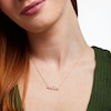 Thumbnail Image 2 of Love Talks 1/6 CT. T.W. Diamond "15 AÑOS" Script Necklace in 10K Gold