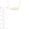 Thumbnail Image 2 of Love Talks 1/6 CT. T.W. Diamond "15 AÑOS" Script Necklace in 10K Gold