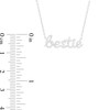 Thumbnail Image 2 of Love Talks 1/6 CT. T.W. Diamond "bestie" Script Pendant in Sterling Silver