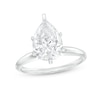 Thumbnail Image 1 of 3 CT. Certified Pear-Shaped Lab-Grown Diamond Solitaire Engagement Ring in 14K White Gold (I/SI2)