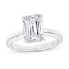 Thumbnail Image 0 of 3 CT. Certified Emerald-Cut Lab-Created Diamond Solitaire Engagement Ring in 14K White Gold (I/SI2)
