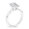 Thumbnail Image 1 of 3 CT. Certified Emerald-Cut Lab-Created Diamond Solitaire Engagement Ring in 14K White Gold (I/SI2)