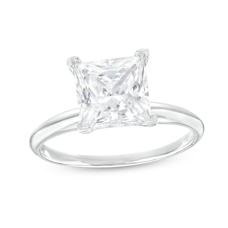 21/2 CT. Certified PrincessCut LabCreated Diamond Solitaire