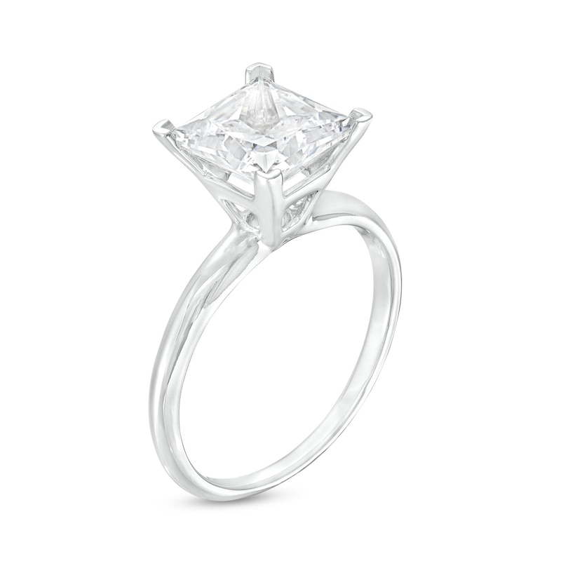 21/2 CT. Certified PrincessCut LabCreated Diamond Solitaire