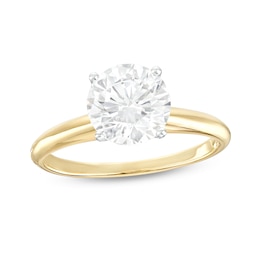 2-1/2 CT. Certified Lab-Grown Diamond Solitaire Engagement Ring in 14K Gold (I/SI2)